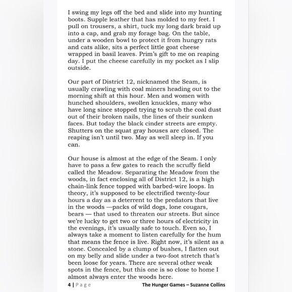 The Hunger Games Paperback Book by Suzanne Collins - Picture 5 of 8